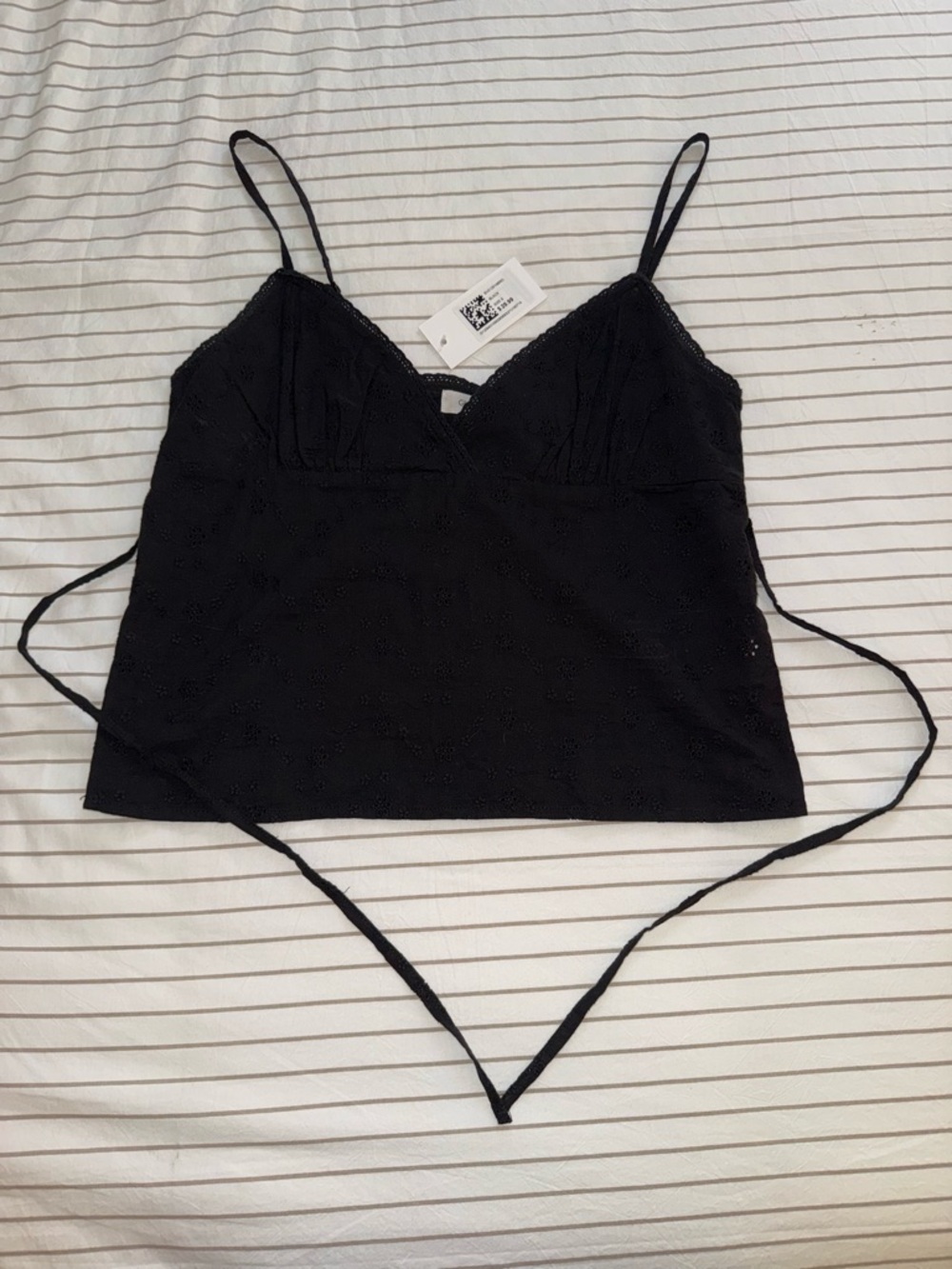 Glassons Black Eyelet Lace Cami